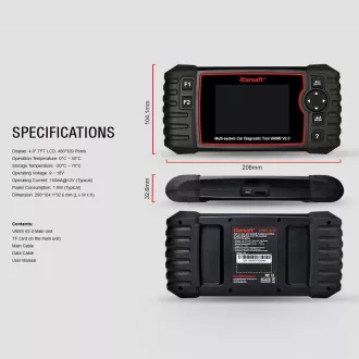 Diagnostika iCarsoft VAWS V2.0 for Audi / VW / Seat / Škoda Diagnostika iCarsoft VAWS V2.0 for Audi / VW / Seat / Škoda