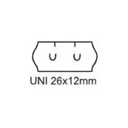 Etikety Univerzal 26x12mm bílé