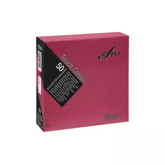 Ubrousky papírové INFIBRA 2vrs. 33x33cm bordó 50ks Ubrousky papírové INFIBRA 2vrs. 33x33cm bordó 50ks