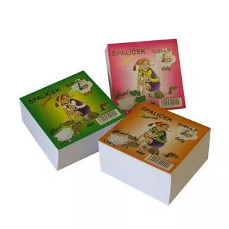 Blok kostka 9x9x4,5cm lepená bílá Blok kostka 9x9x4,5cm lepená bílá