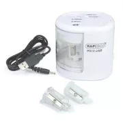 Ořezávátko elektrické Rapesco PS12 2 otvory bílé USB kabel