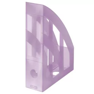 Box magazín zkosený plast transp. lila Box magazín zkosený plast transp. lila