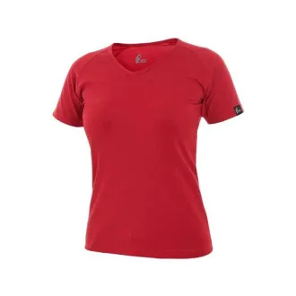 Tričko CXS ELLA, dámské, krátký rukáv, červená, vel. XXL Tričko CXS ELLA, dámské, krátký rukáv, červená, vel. XXL