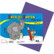 Kreslící karton A4/180g 50 listů fialový