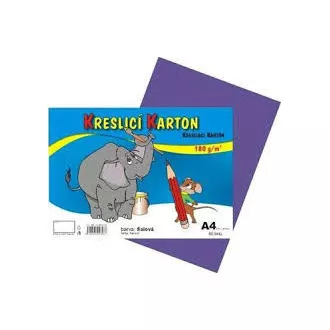 Kreslící karton A4/180g 50 listů fialový Kreslící karton A4/180g 50 listů fialový