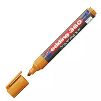 Popisovač Edding 360 na bílé tabule oranžový válcový hrot 1,5-3mm Popisovač Edding 360 na bílé tabule oranžový válcový hrot 1,5-3mm