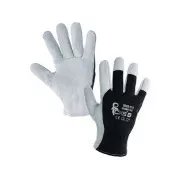Kombinované rukavice TECHNIK ECO, černo-bílé, vel. 08