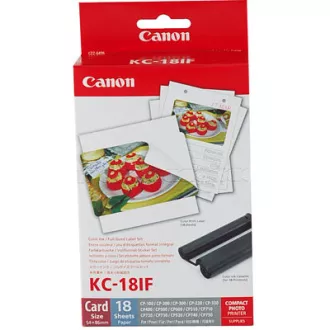 Canon KC18IF nálepka 54x86 18ks do termosublimační tiskárny Canon KC18IF nálepka 54x86 18ks do termosublimační tiskárny