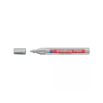 Popisovač Edding 750 lakový stříbrný válcový hrot 2-4mm Popisovač Edding 750 lakový stříbrný válcový hrot 2-4mm