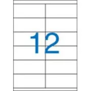 Etikety 105x48mm 2řadé 12etiket na archu 100listů Victoria