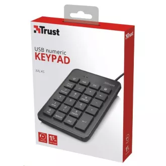TRUST klávesnice Xalas USB Numeric Keypad TRUST klávesnice Xalas USB Numeric Keypad