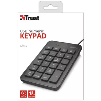 TRUST klávesnice Xalas USB Numeric Keypad TRUST klávesnice Xalas USB Numeric Keypad