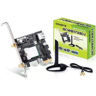 GIGABYTE GC-WB1733D-I, WiFi 802.11ac, Bluetooth 5, PCIe, Dual Band, 1734 Mbps GIGABYTE GC-WB1733D-I, WiFi 802.11ac, Bluetooth 5, PCIe, Dual Band, 1734 Mbps
