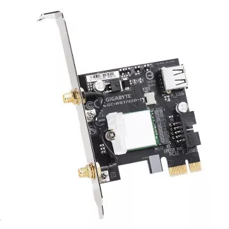 GIGABYTE GC-WB1733D-I, WiFi 802.11ac, Bluetooth 5, PCIe, Dual Band, 1734 Mbps GIGABYTE GC-WB1733D-I, WiFi 802.11ac, Bluetooth 5, PCIe, Dual Band, 1734 Mbps