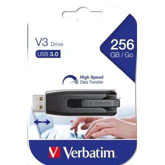 VERBATIM Flash Disk 256GB Store 'n' Go V3, USB 3.0, černá VERBATIM Flash Disk 256GB Store 'n' Go V3, USB 3.0, černá