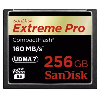 SanDisk Compact Flash 256GB Extreme Pro (160MB/s) VPG 65, UDMA 7 SanDisk Compact Flash 256GB Extreme Pro (160MB/s) VPG 65, UDMA 7