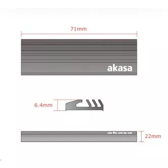 AKASA chladič M.2 SSD, pasivní