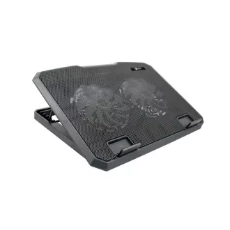C-TECH chladící podložka pod NTB CLP-140, 15, 6", 2x 140mm, 2x USB, modré podsvícení C-TECH chladící podložka pod NTB CLP-140, 15, 6", 2x 140mm, 2x USB, modré podsvícení