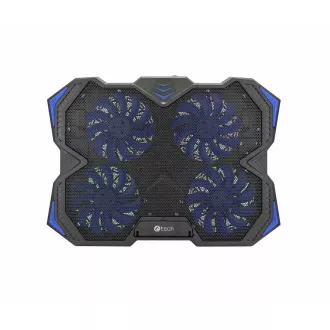 C-TECH chladící podložka pod NTB Zefyros (GCP-01B), casual gaming, 17, 3", modré podsvícení, regulace otáček C-TECH chladící podložka pod NTB Zefyros (GCP-01B), casual gaming, 17, 3", modré podsvícení, regulace otáček