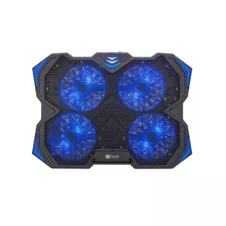 C-TECH chladící podložka pod NTB Zefyros (GCP-01B), casual gaming, 17, 3", modré podsvícení, regulace otáček C-TECH chladící podložka pod NTB Zefyros (GCP-01B), casual gaming, 17, 3", modré podsvícení, regulace otáček
