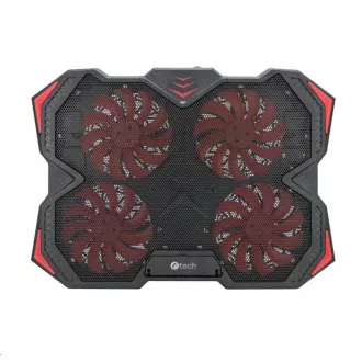 C-TECH chladící podložka pod NTB Zefyros (GCP-01R), casual gaming, 17, 3", červené podsvícení, regulace otáček C-TECH chladící podložka pod NTB Zefyros (GCP-01R), casual gaming, 17, 3", červené podsvícení, regulace otáček