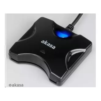 AKASA čtečka karet AK-CR-03BKV2 externí, USB 2.0, podpora čipových karet electronic ID a SMART, černá AKASA čtečka karet AK-CR-03BKV2 externí, USB 2.0, podpora čipových karet electronic ID a SMART, černá