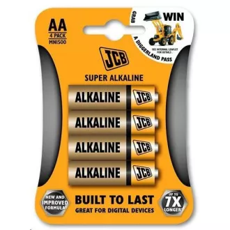JCB SUPER alkalická baterie LR06, blistr 4 ks JCB SUPER alkalická baterie LR06, blistr 4 ks