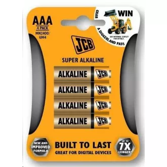 JCB SUPER alkalická baterie LR03, blistr 4 ks JCB SUPER alkalická baterie LR03, blistr 4 ks