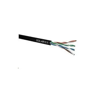 Instalační kabel Solarix venkovní UTP, Cat5E, drát, PE, box 305m SXKD-5E-UTP-PE Instalační kabel Solarix venkovní UTP, Cat5E, drát, PE, box 305m SXKD-5E-UTP-PE
