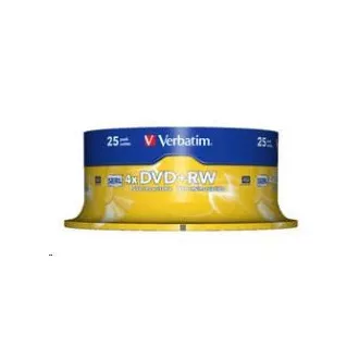 VERBATIM DVD+RW(25-Pack)Spindle/4x/DLP/4.7GB VERBATIM DVD+RW(25-Pack)Spindle/4x/DLP/4.7GB