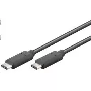 PremiumCord Kabel USB 3.1 konektor C/male - USB 3.1 C/male, černý, 0, 5m