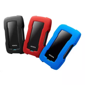 ADATA Externí HDD 1TB USB 3.1 HD330, BLACK COLOR BOX, černý (gumový, nárazu odolný)