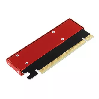 AXAGON PCEM2-S, PCIe x16 - M.2 NVMe M-key slot adaptér, kovový kryt pro pasivní chlazení AXAGON PCEM2-S, PCIe x16 - M.2 NVMe M-key slot adaptér, kovový kryt pro pasivní chlazení