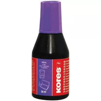 Barva razítková Kores fialová 28ml Barva razítková Kores fialová 28ml