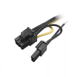 AKASA adaptér napájecí na 6+2pin PCIe (2xSATA male power to a 6+2pin PCIe female connector)