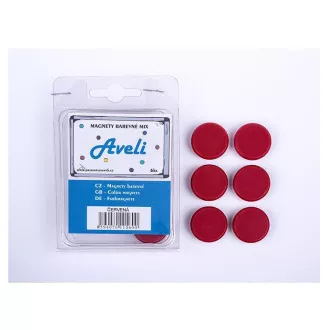 Set magnetů AVELI, červená barva Set magnetů AVELI, červená barva