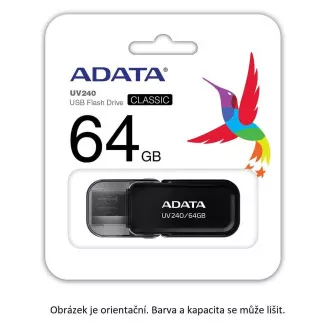 ADATA Flash Disk 32GB USB 2.0 Dash Drive UV240, Black