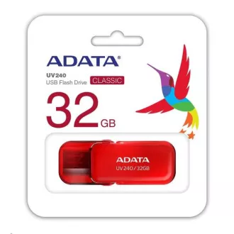 ADATA Flash Disk 32GB UV240, USB 2.0 Dash Drive, červená