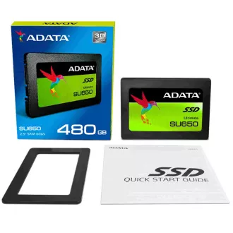ADATA SSD 480GB Ultimate SU650SS 2, 5" SATA III 6Gb/s (R:520/ W:450MB/s) ADATA SSD 480GB Ultimate SU650SS 2, 5" SATA III 6Gb/s (R:520/ W:450MB/s)