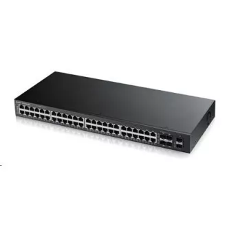Zyxel GS1920-48v2 50-port Gigabit WebManaged Switch, 44x gigabit RJ45, 4x gigabit RJ45/SFP, 2x SFP Zyxel GS1920-48v2 50-port Gigabit WebManaged Switch, 44x gigabit RJ45, 4x gigabit RJ45/SFP, 2x SFP