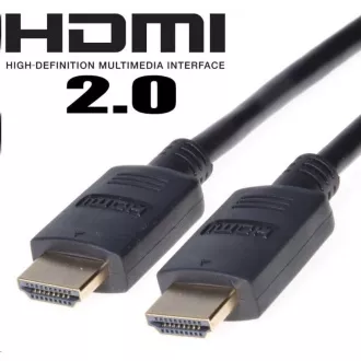PREMIUMCORD Kabel HDMI 2.0 High Speed + Ethernet, zlacené konektory, 10m PREMIUMCORD Kabel HDMI 2.0 High Speed + Ethernet, zlacené konektory, 10m