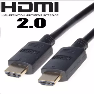 PREMIUMCORD Kabel HDMI 2.0 High Speed + Ethernet, zlacené konektory, 15m PREMIUMCORD Kabel HDMI 2.0 High Speed + Ethernet, zlacené konektory, 15m