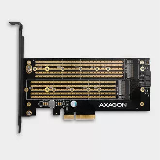 AXAGON PCEM2-D, PCIe x4 - M.2 NVMe M-key + SATA B-key slot adaptér, vč. LP AXAGON PCEM2-D, PCIe x4 - M.2 NVMe M-key + SATA B-key slot adaptér, vč. LP