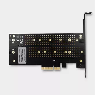 AXAGON PCEM2-D, PCIe x4 - M.2 NVMe M-key + SATA B-key slot adaptér, vč. LP AXAGON PCEM2-D, PCIe x4 - M.2 NVMe M-key + SATA B-key slot adaptér, vč. LP