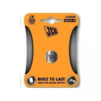 JCB knoflíková lithiová baterie CR2016, blistr 1 ks JCB knoflíková lithiová baterie CR2016, blistr 1 ks