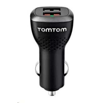 TomTom vysokorychlostní duální nabíječka do auta (2x USB) TomTom vysokorychlostní duální nabíječka do auta (2x USB)