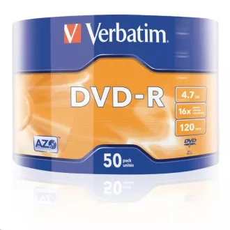 VERBATIM DVD-R (50-Pack) 16x WRAP 4.7GB MATT VERBATIM DVD-R (50-Pack) 16x WRAP 4.7GB MATT