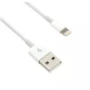 C-TECH kabel USB 2.0 Lightning (IP5 a vyšší) nabíjecí a synchronizační kabel, 2m, bílý