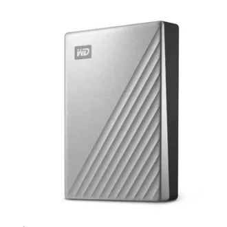 WD My Passport Ultra 4TB, Externí HDD, USB-C 3.0, stříbrná