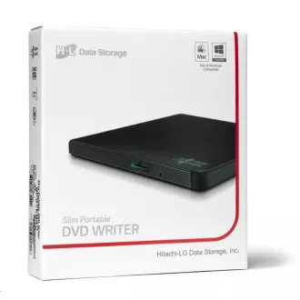 HITACHI LG - externí mechanika DVD-W/CD-RW/DVD±R/±RW/RAM GP57EB40, Slim, Black, box+SW HITACHI LG - externí mechanika DVD-W/CD-RW/DVD±R/±RW/RAM GP57EB40, Slim, Black, box+SW